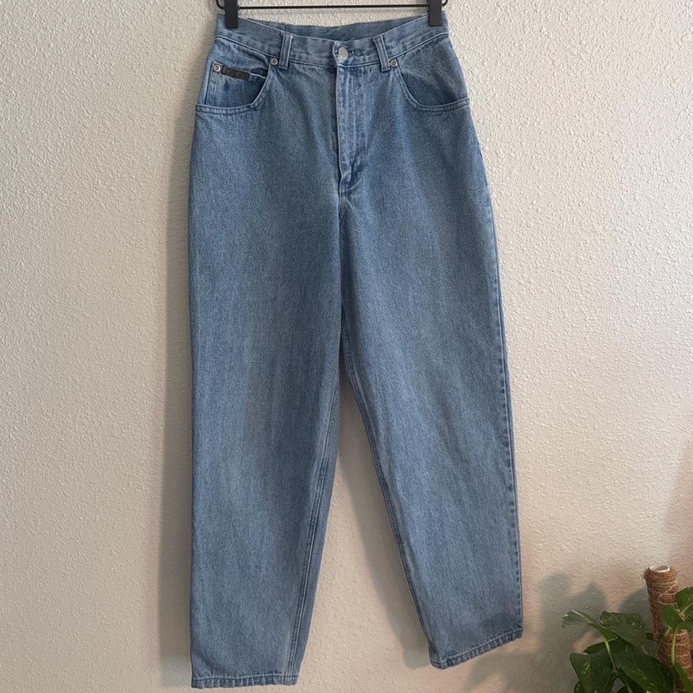 Vintage 90s Jones New York Sport Mom Jeans Rigid Denim Retro Classic - Picture 5 of 10
